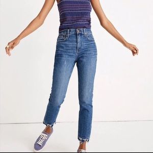 Madewell High rise slim boyjean